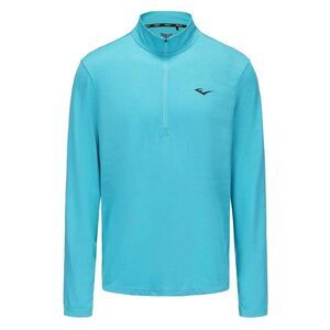 Everlast Mens Mock Neck Regular Long-Sleeved Top / Cyan/Blue